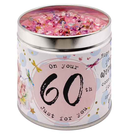 JUST BECAUSE AGE CANDLES – 60TH