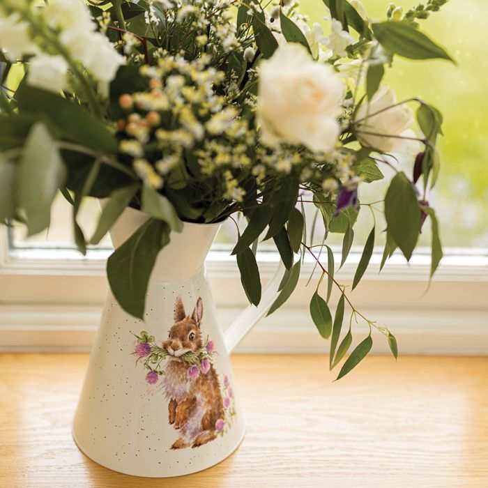 'HEAD CLOVER HEELS' RABBIT FLOWER JUG