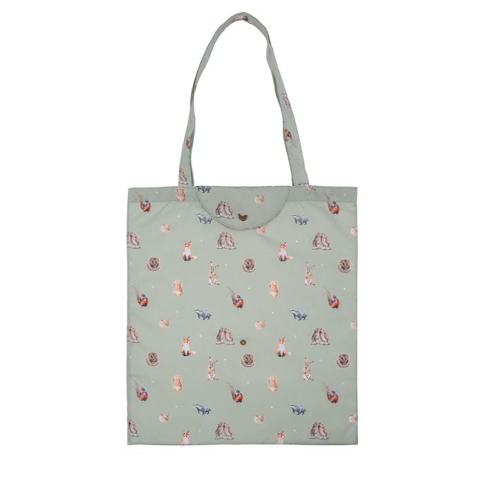 'WOODLANDERS' WOODLAND ANIMAL FOLDABLE SHOPPING BAG