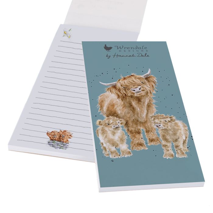 'HIGHLAND WISHES' HIGHLAND COW MAGNETIC SHOPPING PAD